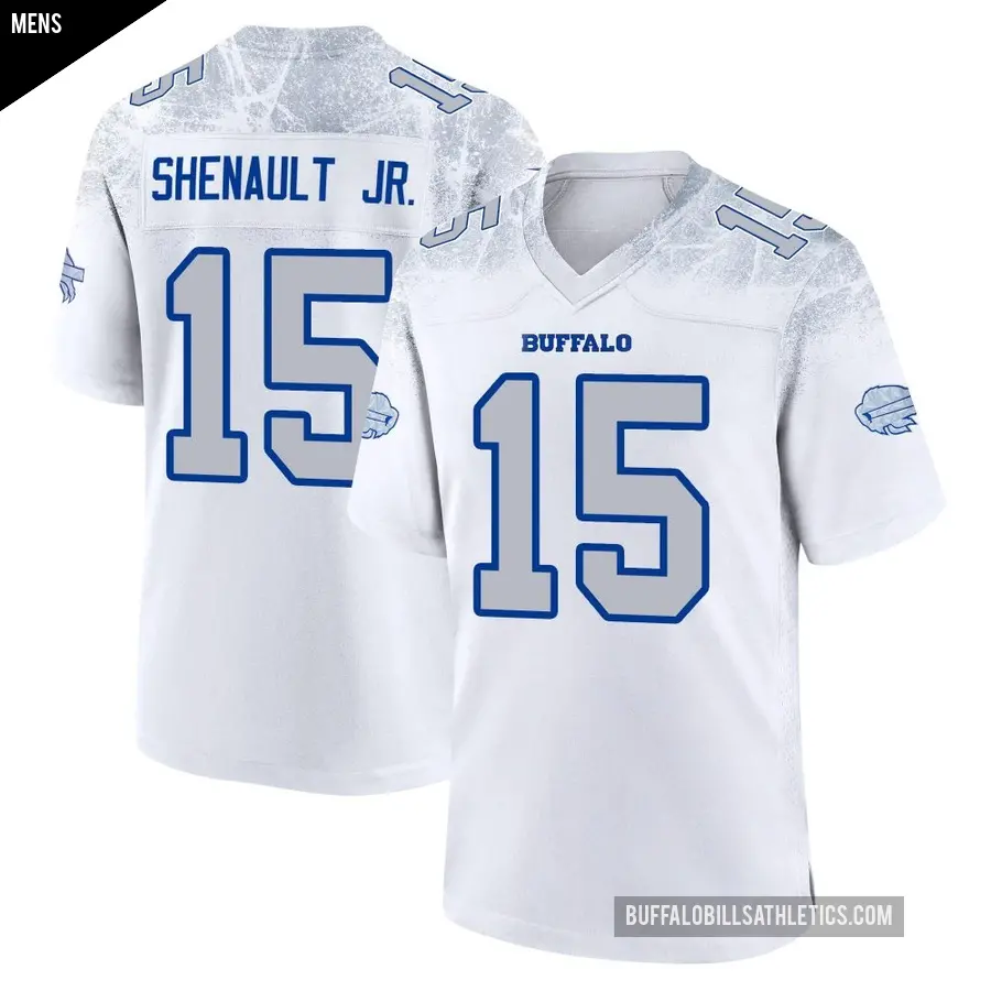 Men's Buffalo Bills ＃15 Laviska Shenault Jr. White Game 2025 Rivalries Collection Jersey