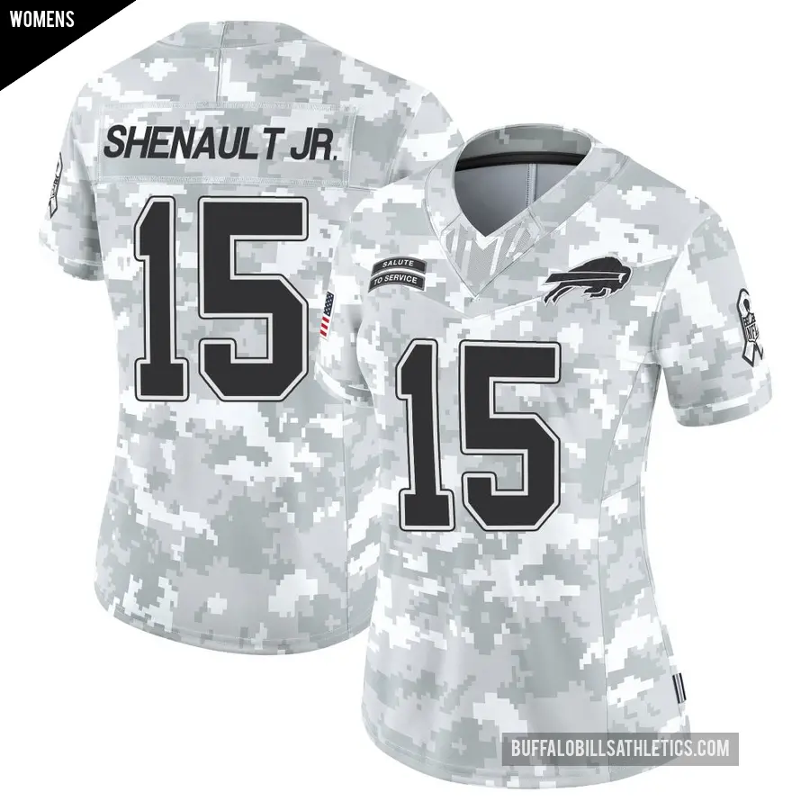 Women's Buffalo Bills ＃15 Laviska Shenault Jr. Arctic Camo Limited 2024 Salute to Service Jersey