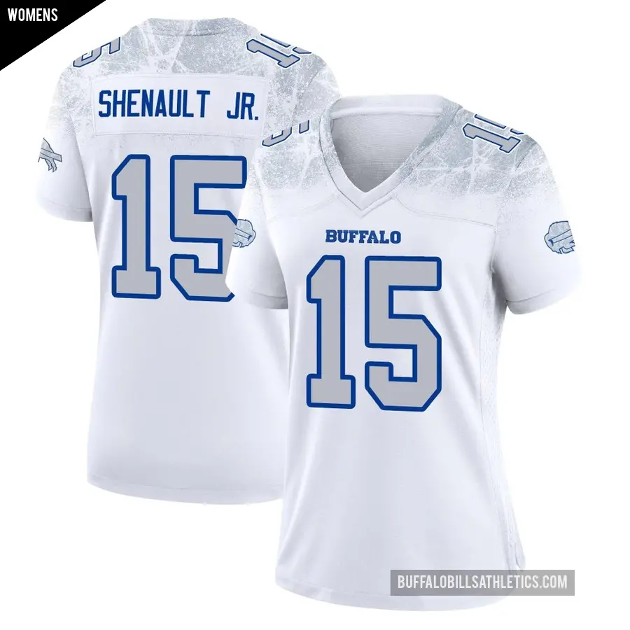 Women's Buffalo Bills ＃15 Laviska Shenault Jr. White Game 2025 Rivalries Collection Jersey