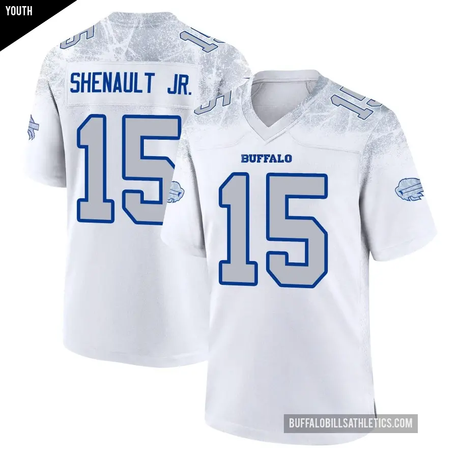 Youth Buffalo Bills ＃15 Laviska Shenault Jr. White Game 2025 Rivalries Collection Jersey