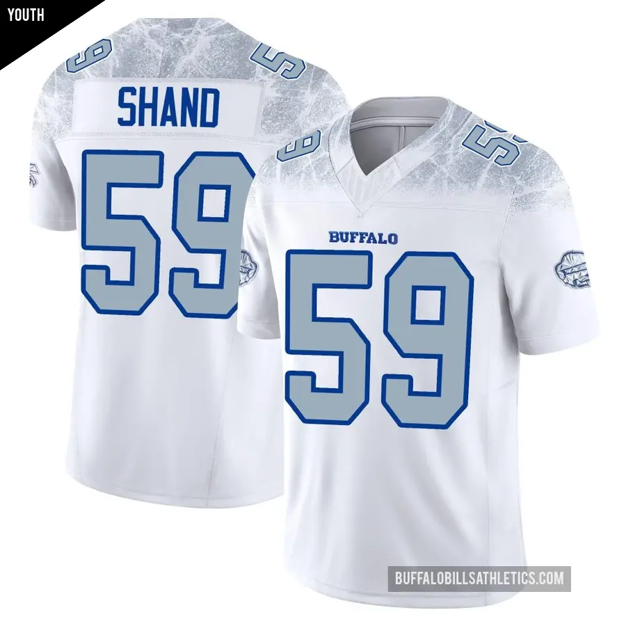 Youth Buffalo Bills ＃59 Paris Shand White Limited 2025 Rivalries Collection Jersey