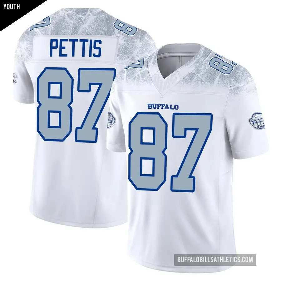 Youth Buffalo Bills ＃87 Dante Pettis White Limited 2025 Rivalries Collection Jersey